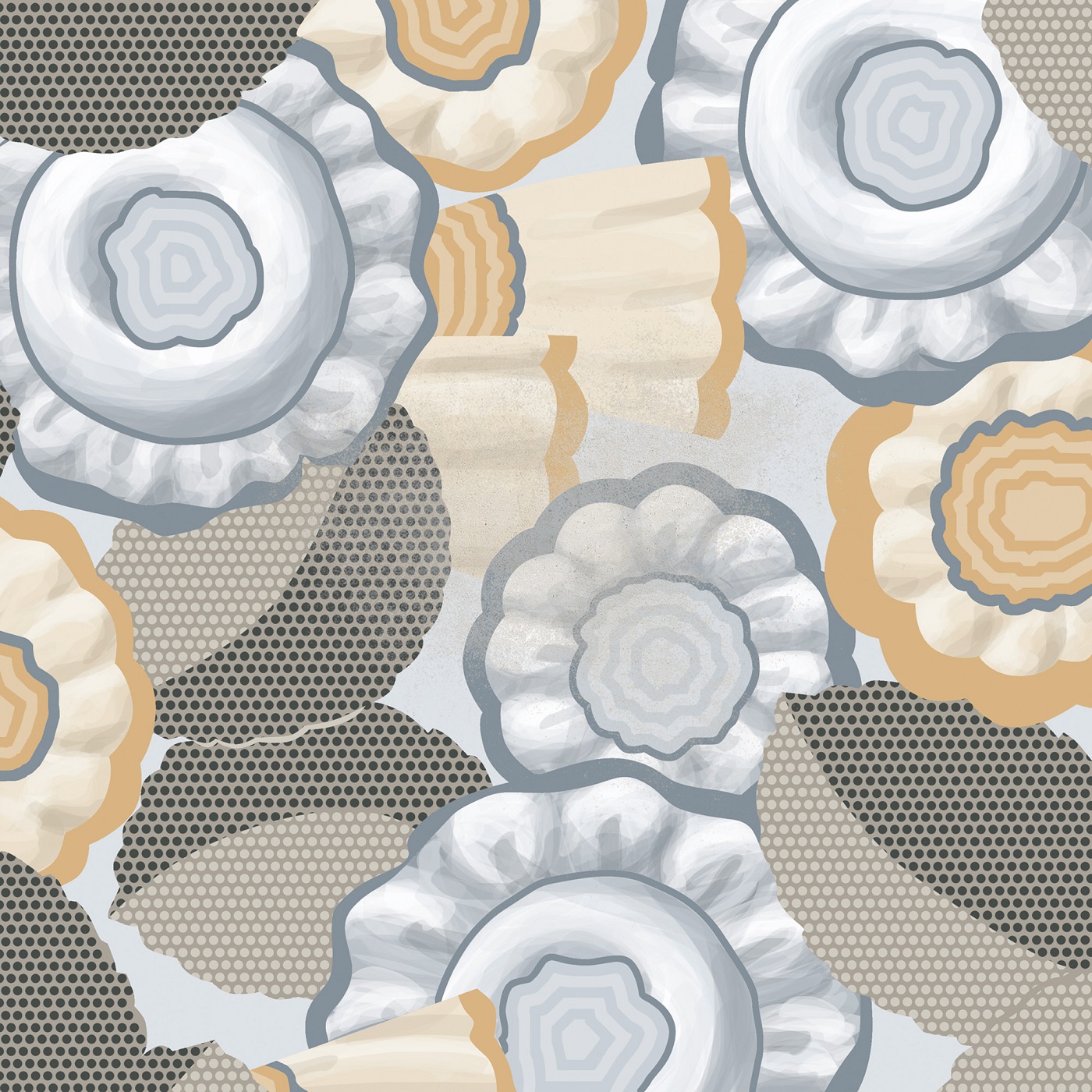 Flore Gris 20x20 (микс) VIVES