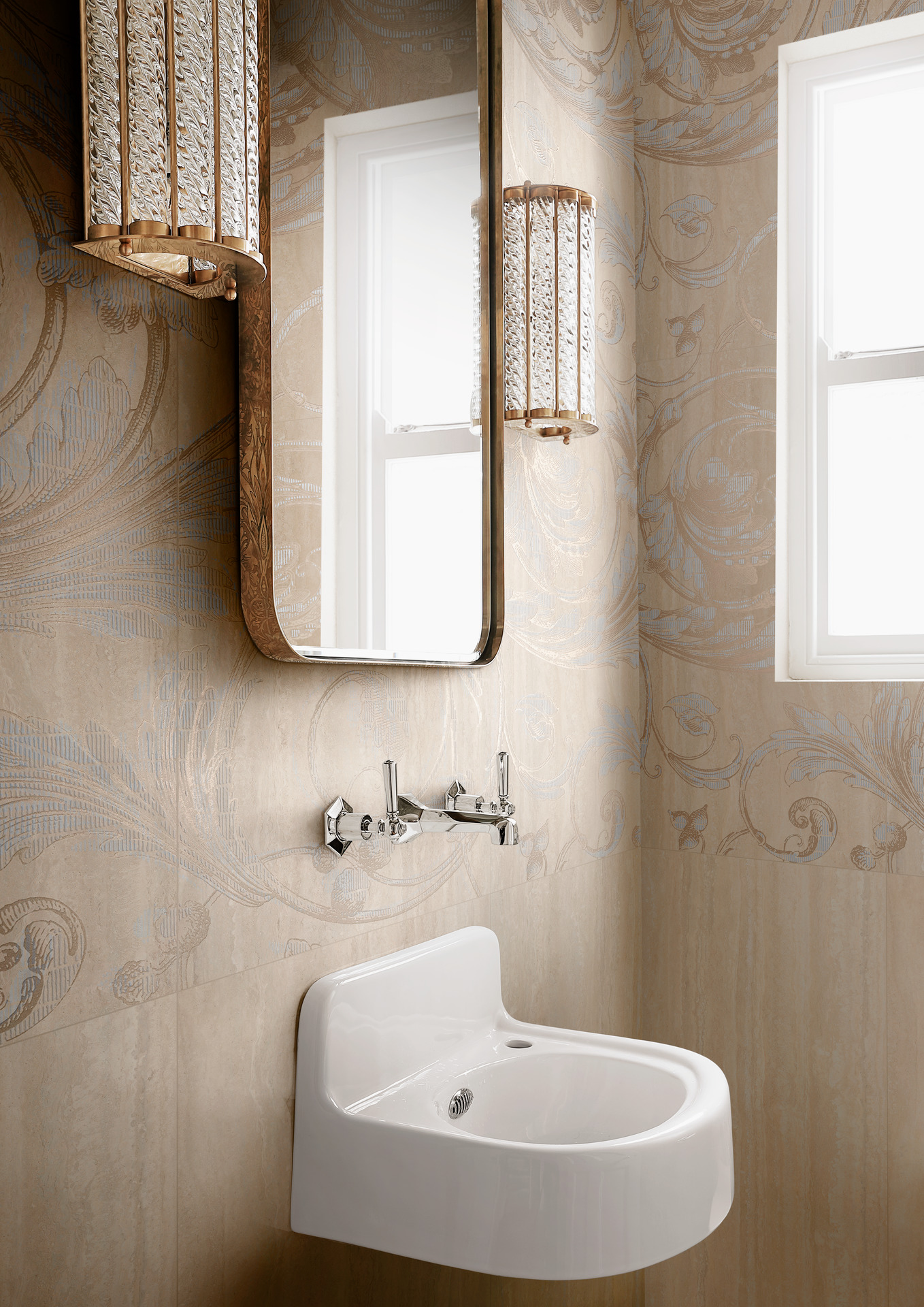 M9FW Mystone Travertino Silver Lux Rett 60х120 MARAZZI Italy