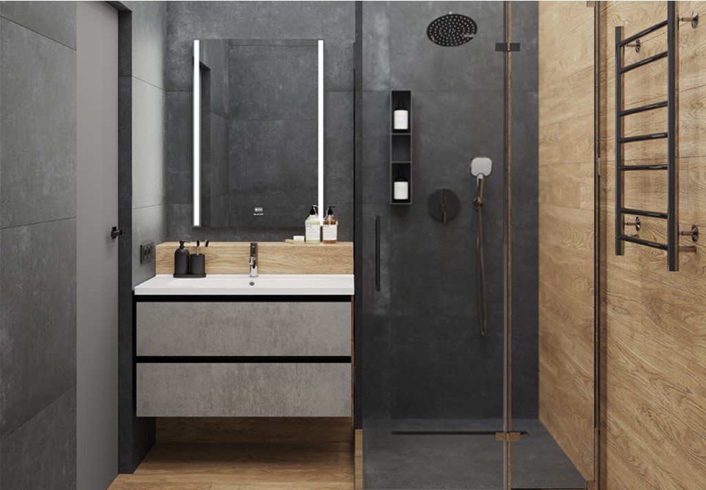 Cement Strength Graphite Темно-серый Матовый 60х60 Ceradim
