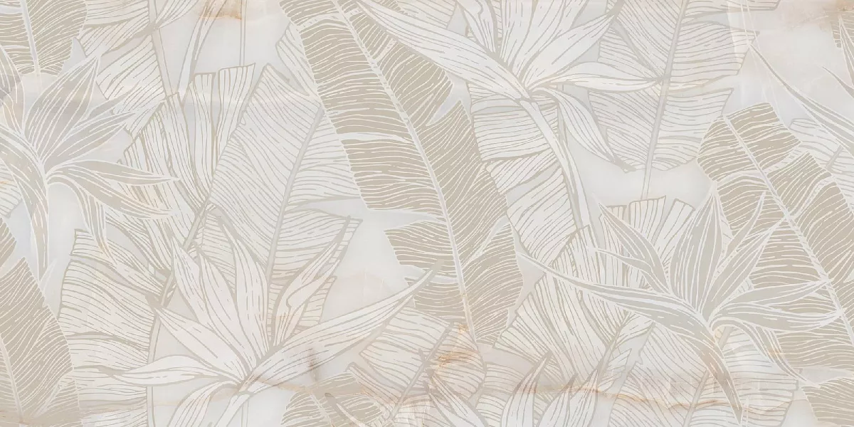 Rivanta Beige Decor Glossy 60x120 Art Ceramic