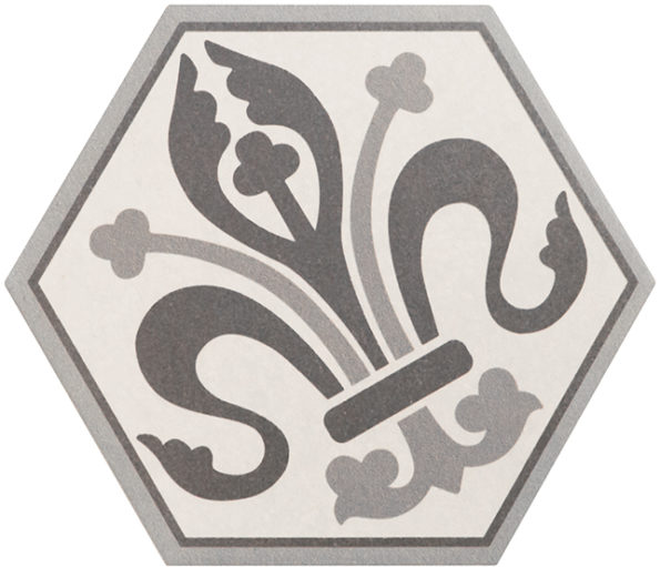 21357 Hexatile Harmony B&W 17,5x20 EQUIPE