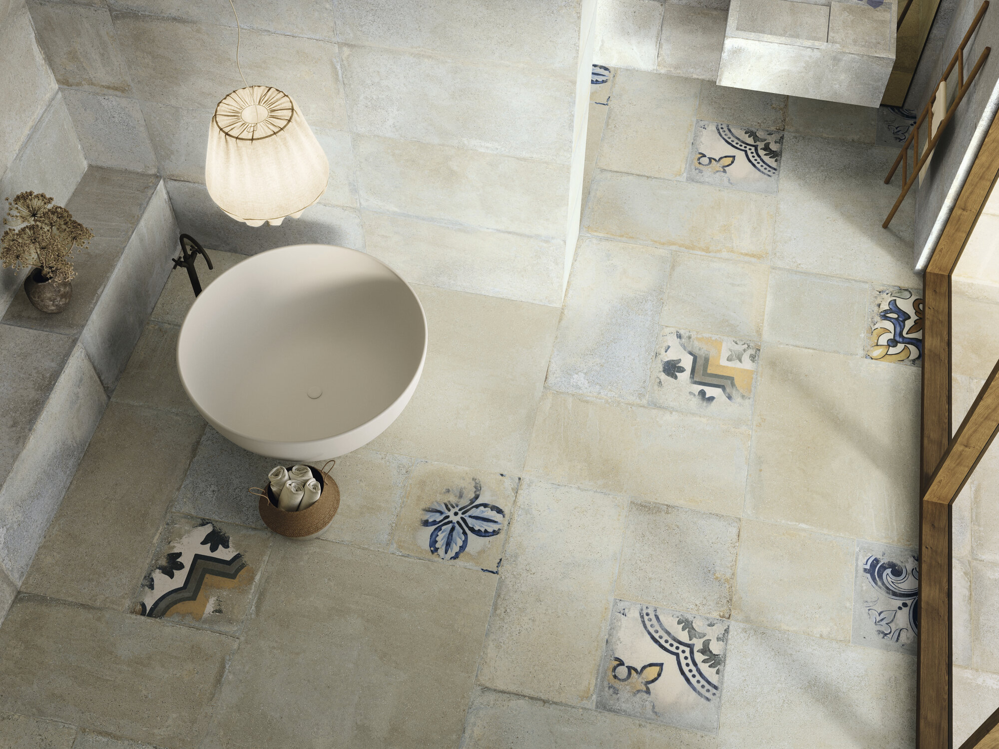 A042409 Palanzo Ecru Rect. 60x60 Ape Ceramica