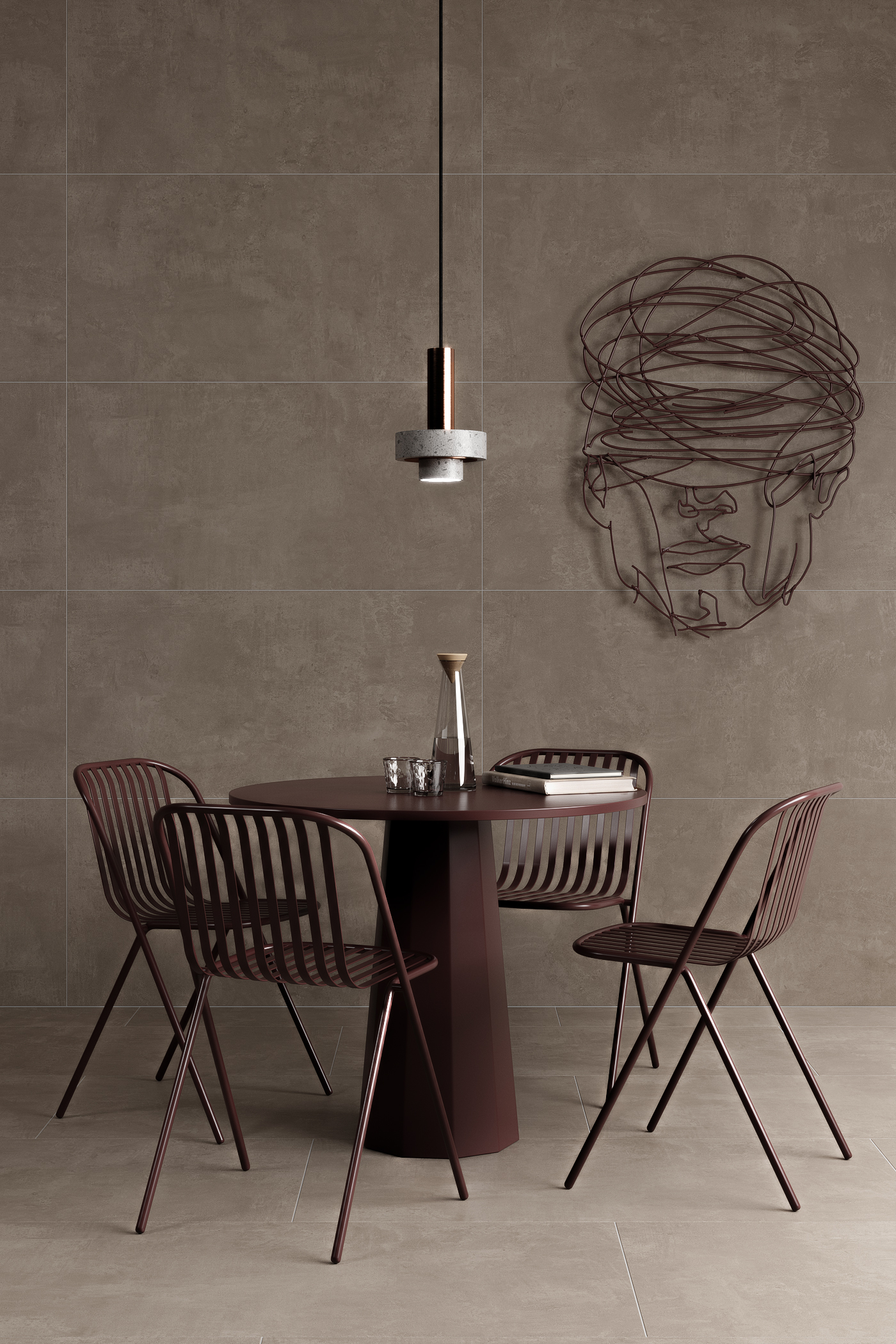 1214 Cementum Taupe Matt 9mm 120x60 Artcer фото 9