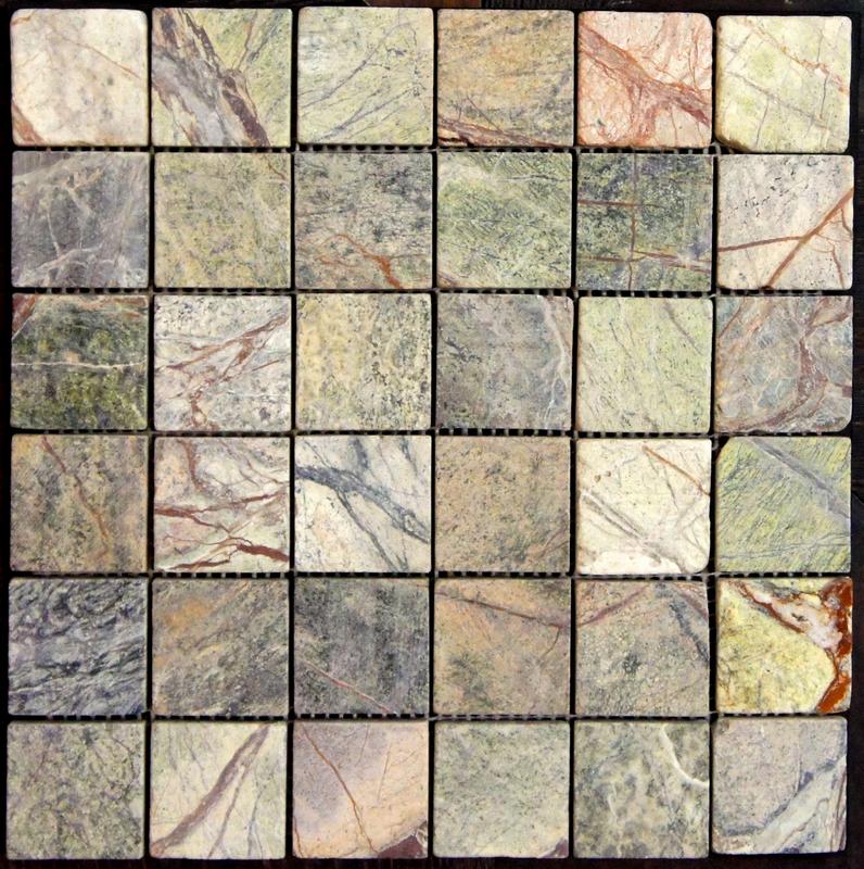 Marble Mosaic Rain Forest Green 15*15 305*305 Art & Natura