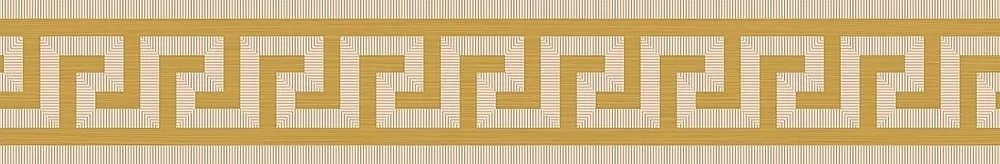 G0047105 Fascia Greca Miele/Oro Nat 9,8x60 Versace (Gardenia Orchidea)
