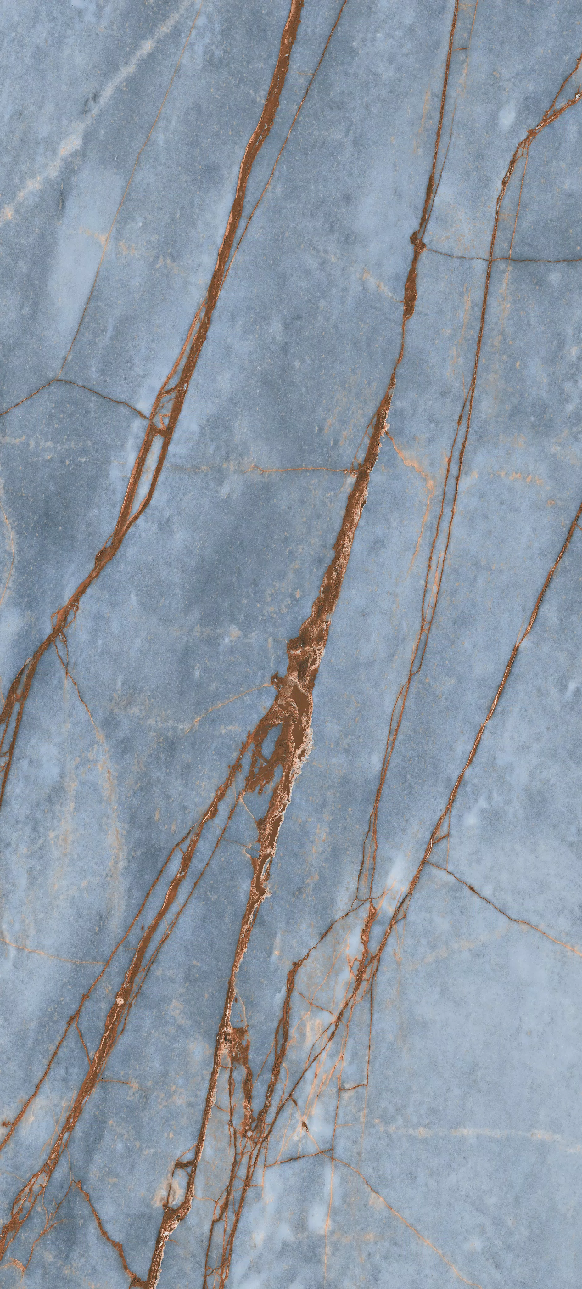 774694 Heritage Luxe Azure Glossy 6mm 120x280 Rex Ceramiche фото 4