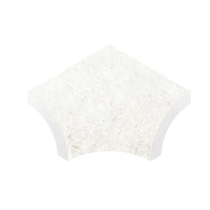 Планка радиальная внутренний угол Stone 531 White R9 77х77x110х10 Kerastep