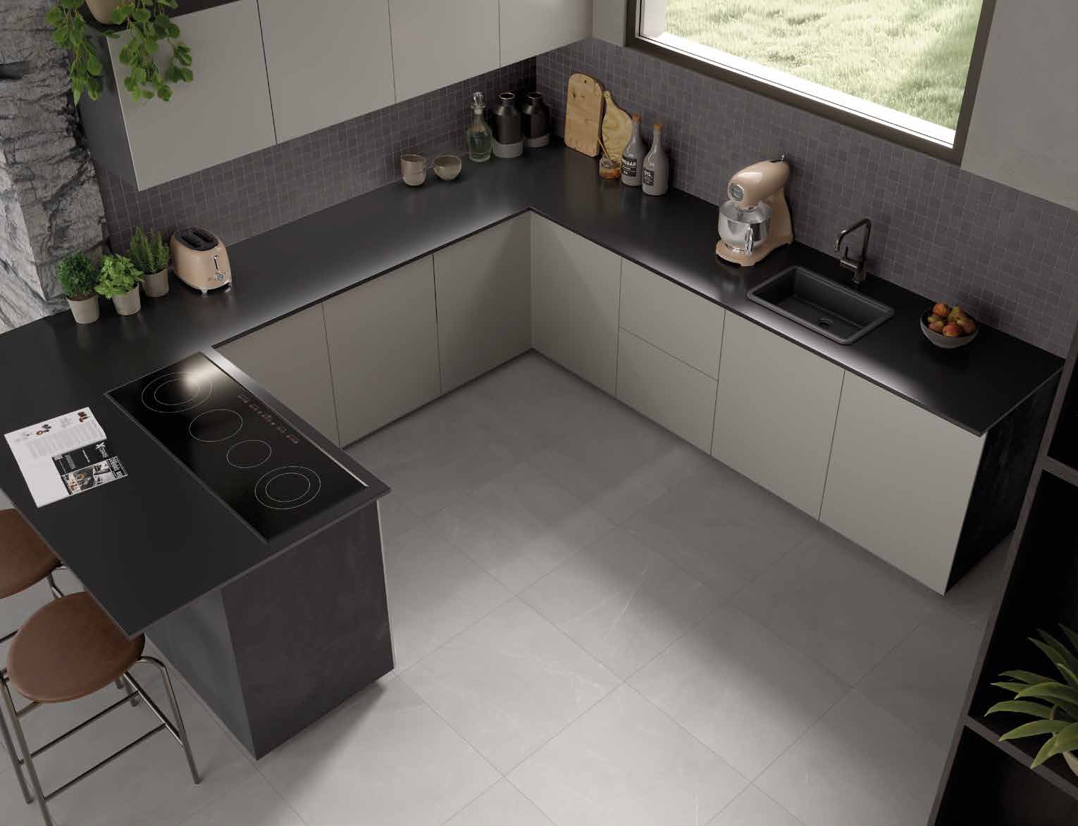 Walk Graphite Rett 60x120 Dado Ceramica