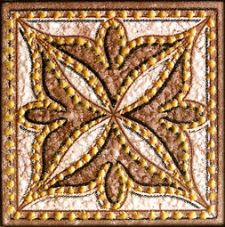 Корсика (коричнево-бежевый) Вставка 7х7 Freelite Decor