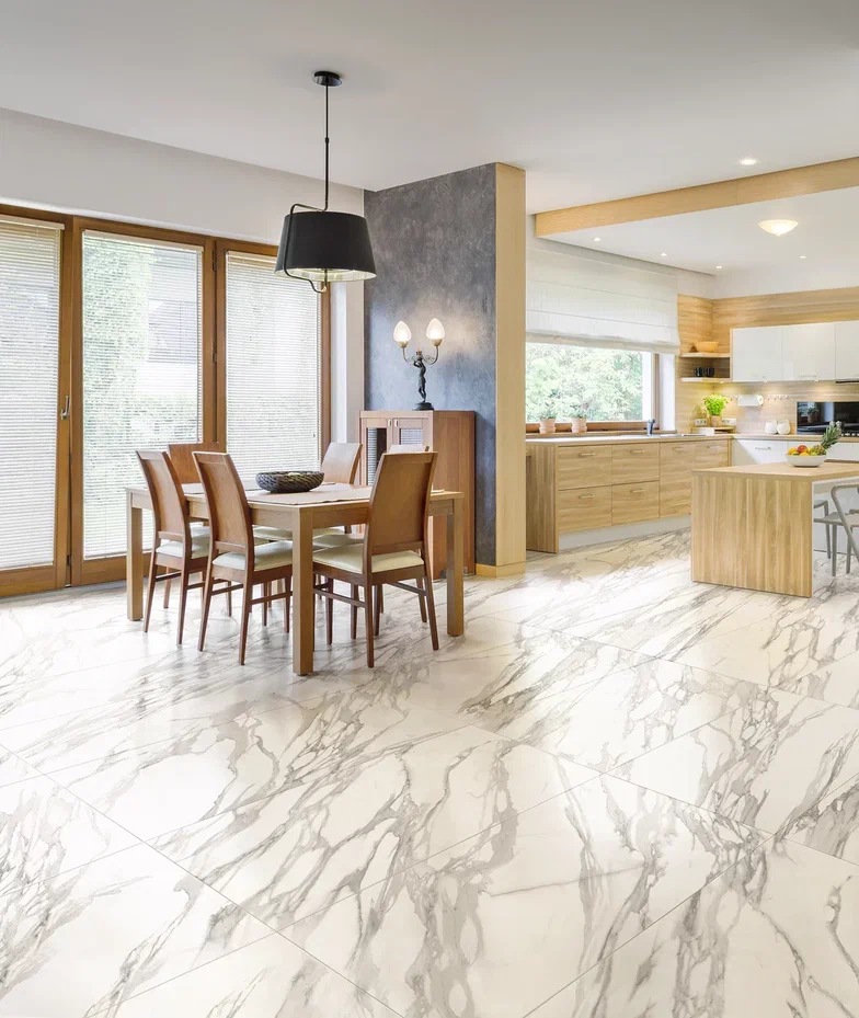Granite Stone Calacatta Pearl / Гранит Стоун Калакатта Жемчуг LLR 60x60 Idalgo (Идальго)