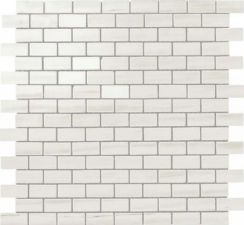 AS31 Marvel Bianco Dolomite Mosaico Lappato Burattato 29.8x29.8 Atlas Concorde