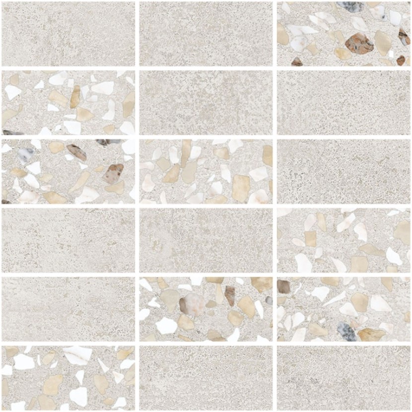 K9498928LPR1VTE0 Beton-Terrazzo Мозаичный микс Светлый 30х30 Vitra
