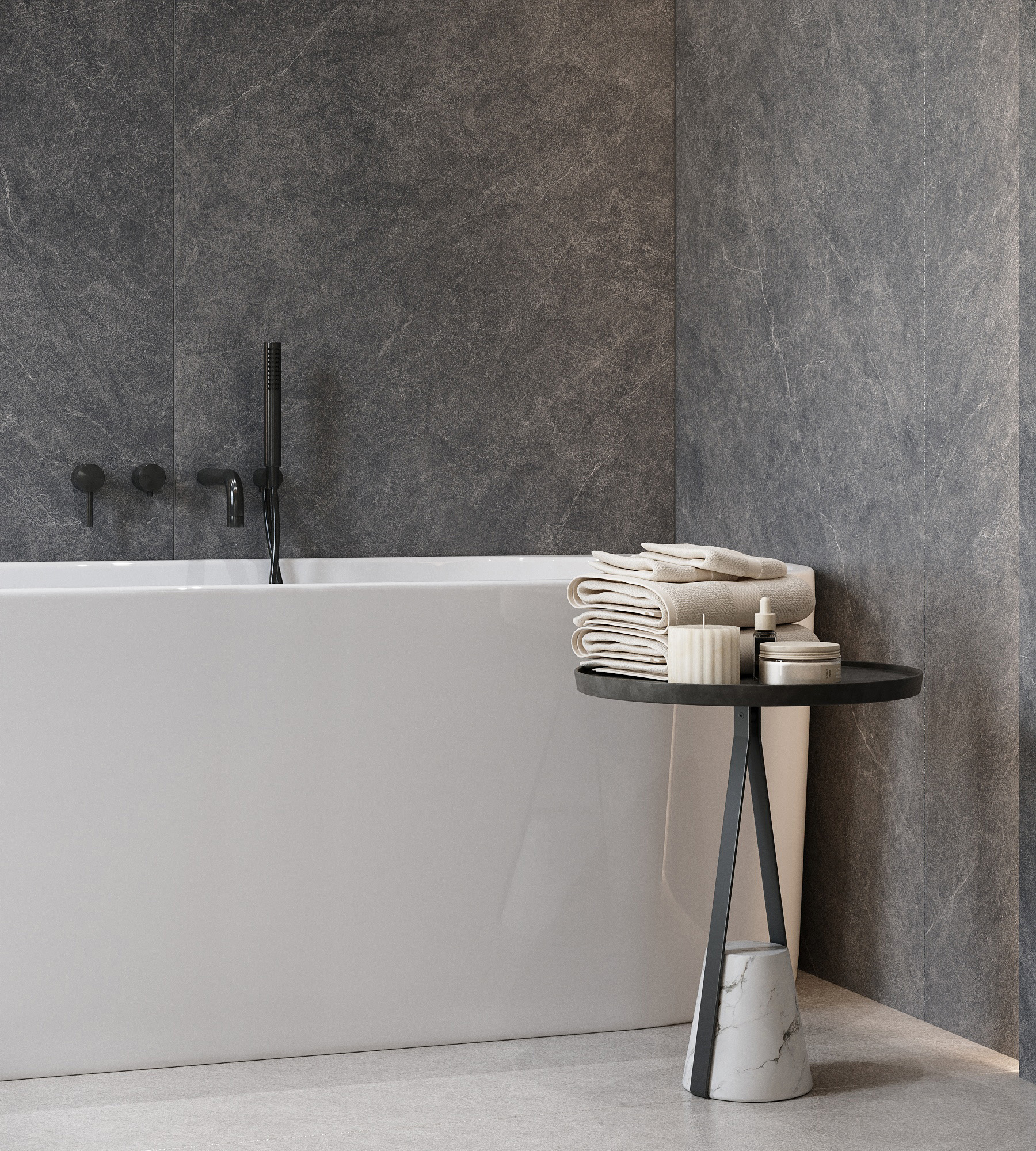 CZ-SL02-B Listello Gris Solido 80x160 Creanza