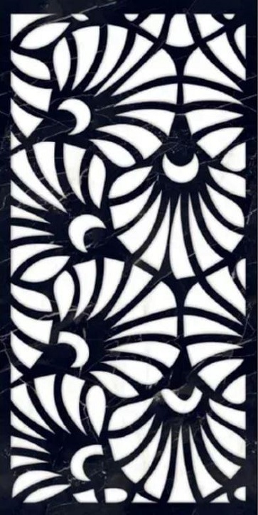 Mira Black Decore High gloss 60*120 Art Ceramic