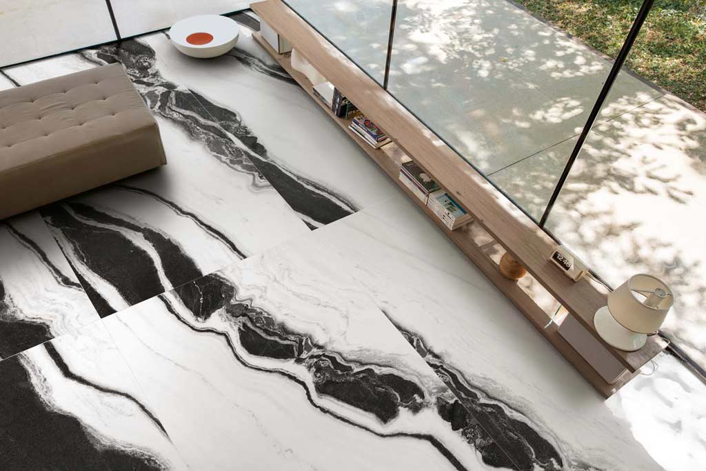 B&W Marble Floor Gres