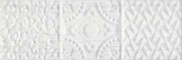 Belvedere Relieve Blanco 10x30 Monopole Ceramica