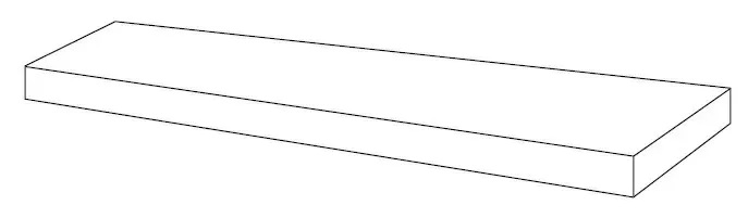 620070002406 Forte dei Marmi Ceppo Apuano Cream Scalino Angolare DX 33x160 Atlas Concorde Russia