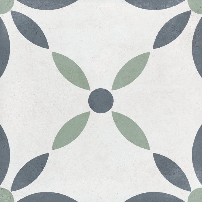 24768 HAVANA WHITE FLOWER 22.3X22.3 Peronda