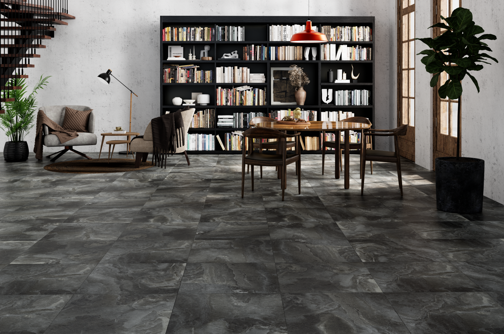 Kota White Structure 60x60 Eurotile Ceramica фото 12