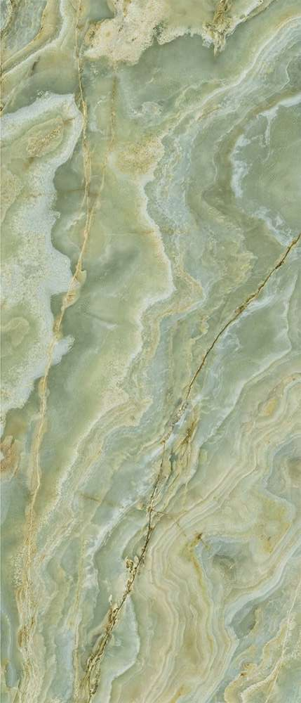 173022 Onice Iride Giada Lap 6mm 120х280 Ava Ceramica