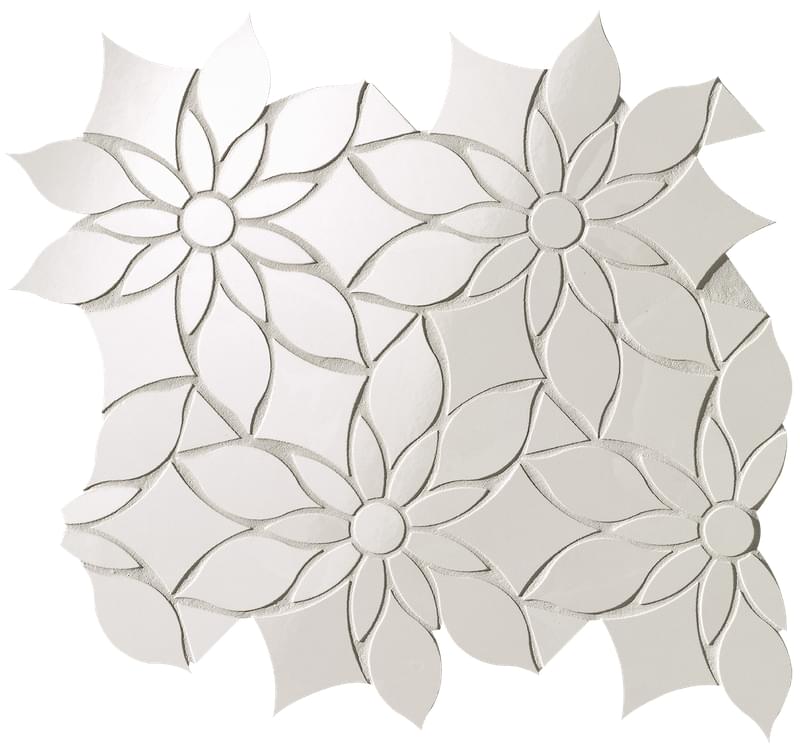 fQKY Onice Neve Daisy Mosaico 29x31.9 FAP Ceramiche