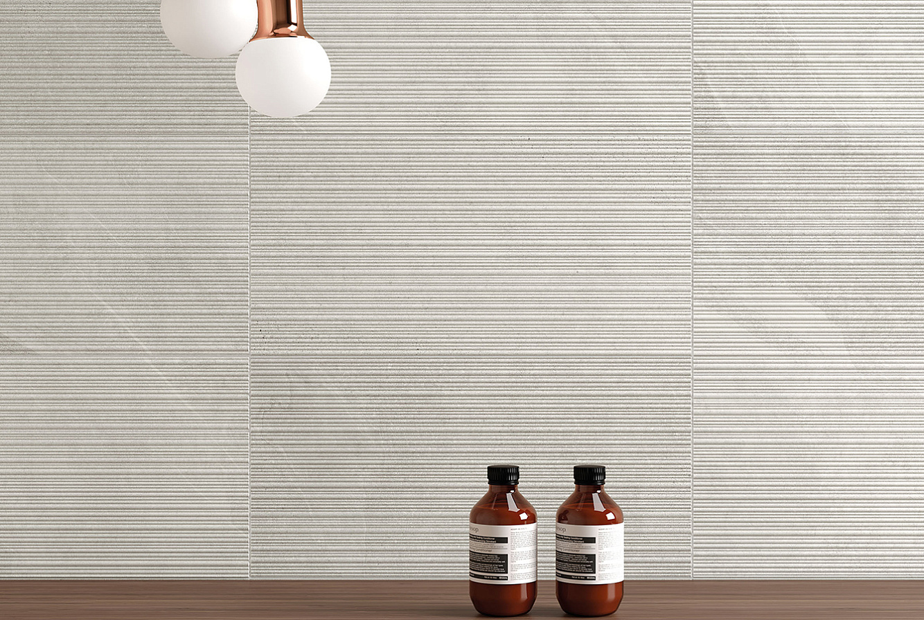 SL05BAR Shale Dark Ribbed Sq 60x120 Italgraniti