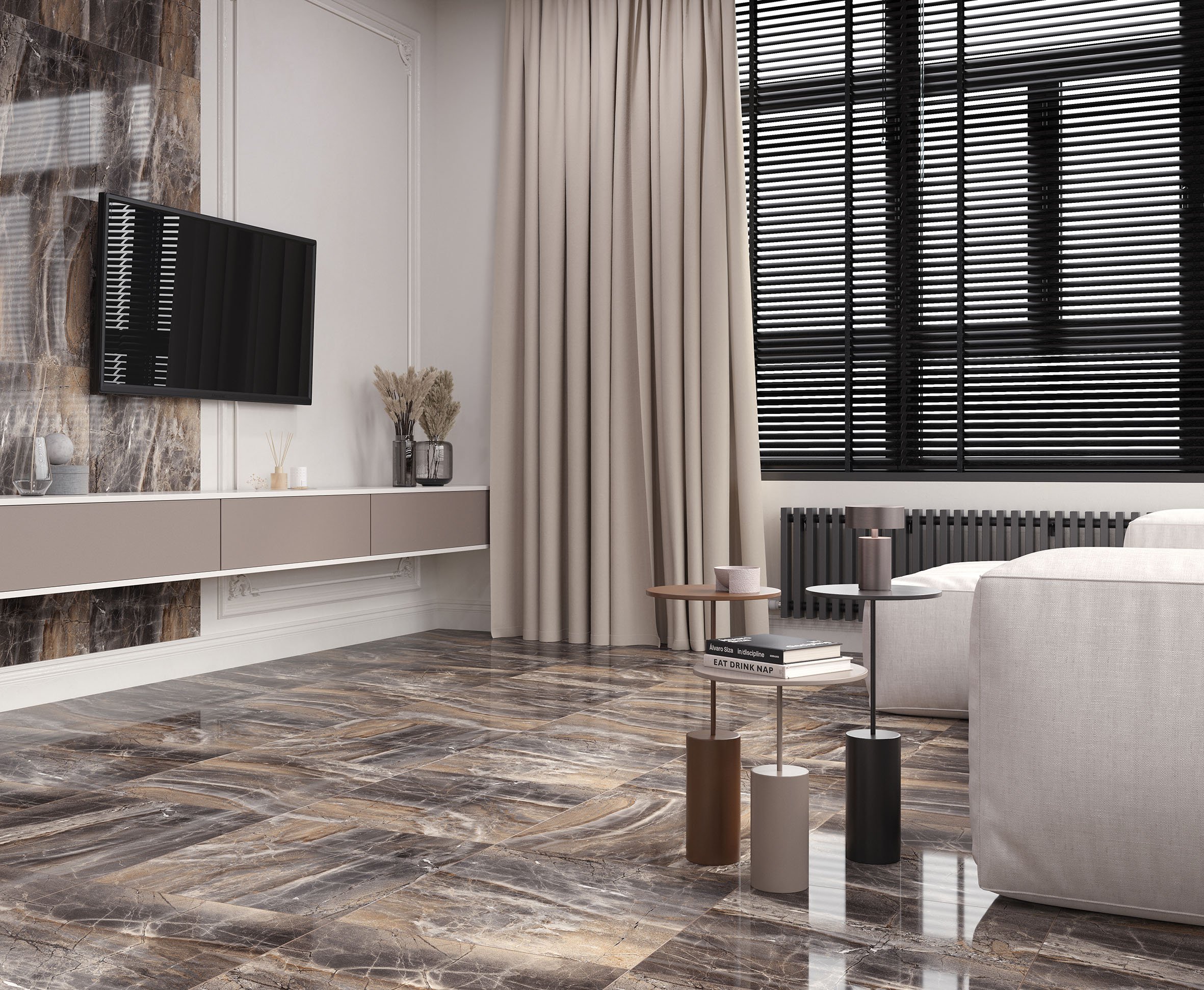 Electra Brown Полированный 60x60 Laparet