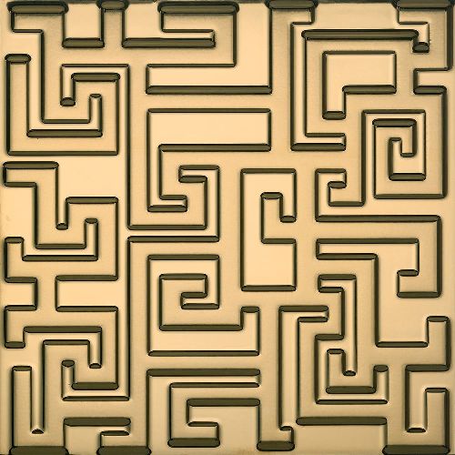 261291 GREEK 3D PVD ORO 40х40 Versace (Gardenia Orchidea)