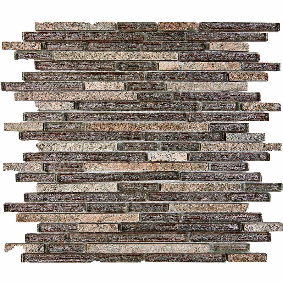 PIX726 Мозаика из мрамора и стекла 10x48/98/148 300х300x8 Pixmosaic