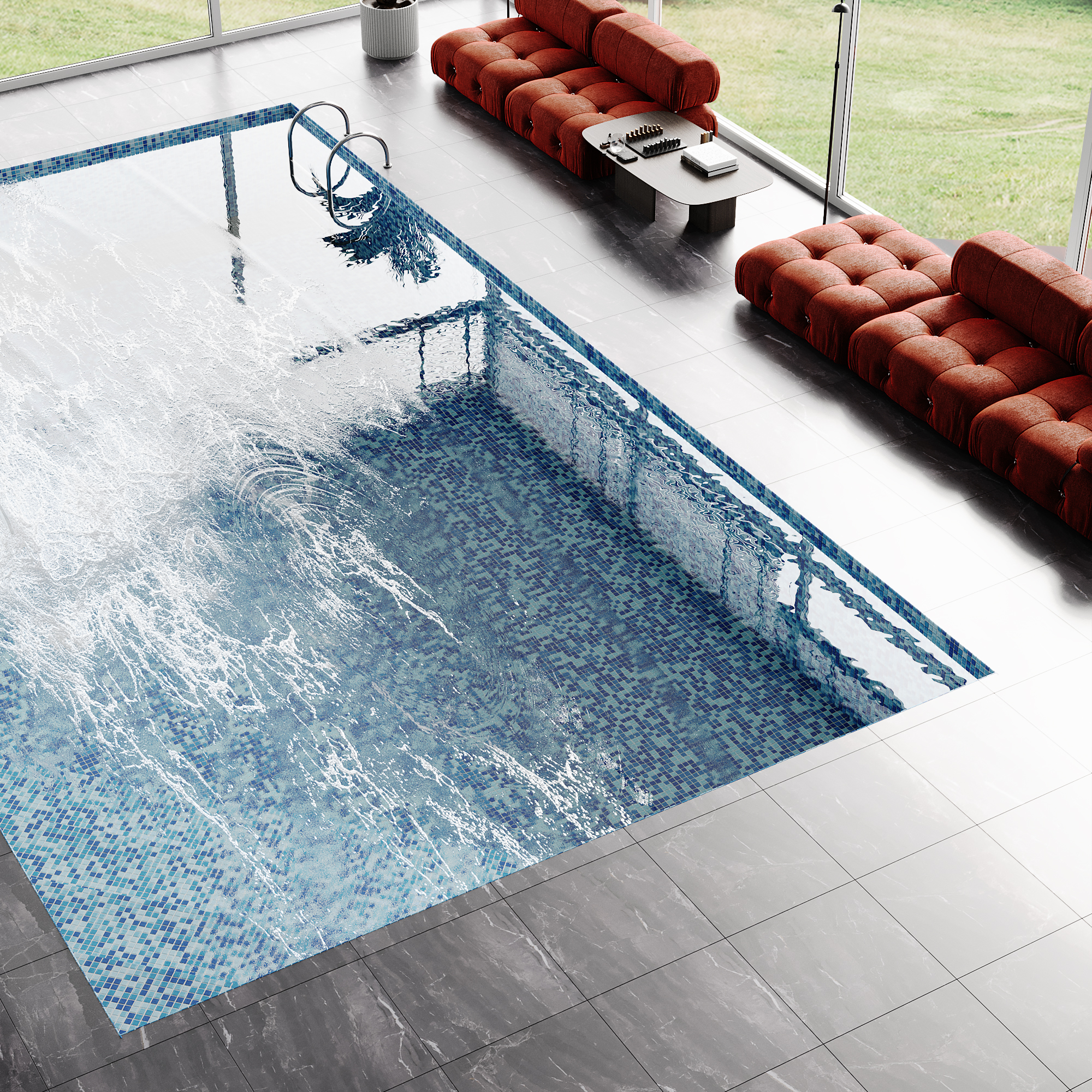 Green glass (стекло) 25*25 300*300 Bonaparte фото 30