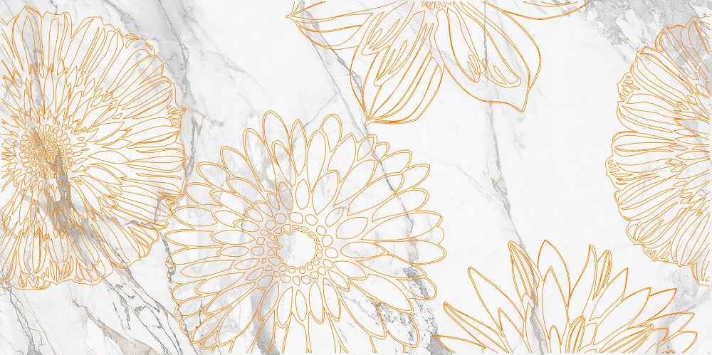 Декор Briere Flower 2 300x600 Beryoza Ceramica