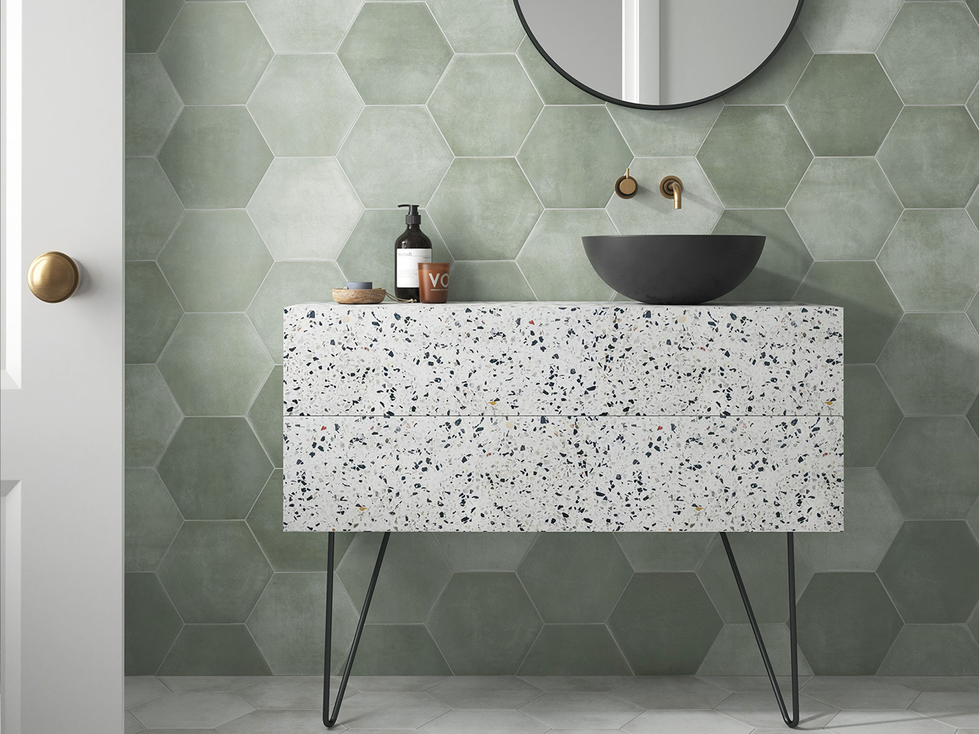 SIX Cementine Pisa Aqua 23x27 Durstone