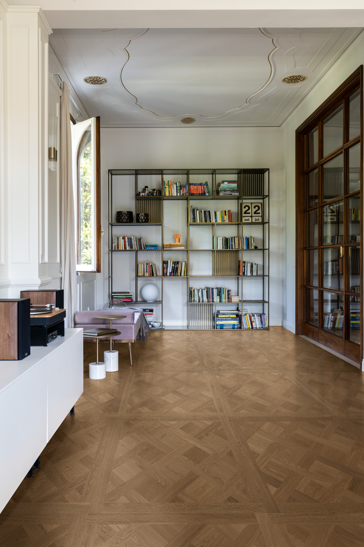 MEK5 Intrecci Versailles Nocciola Rt 120x120 MARAZZI Italy