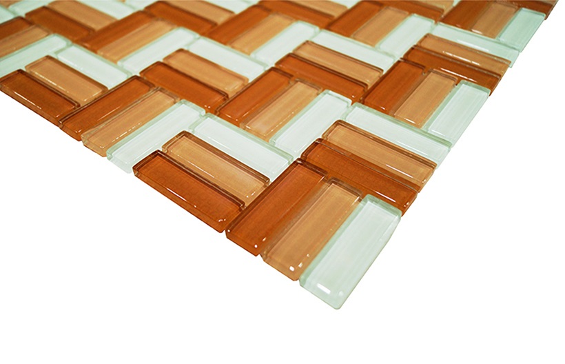 № 2083 микс бирюза-белый-темная бирюза колотая-платина (1.5x1.5) 30x30 Роскошная мозаика фото 12