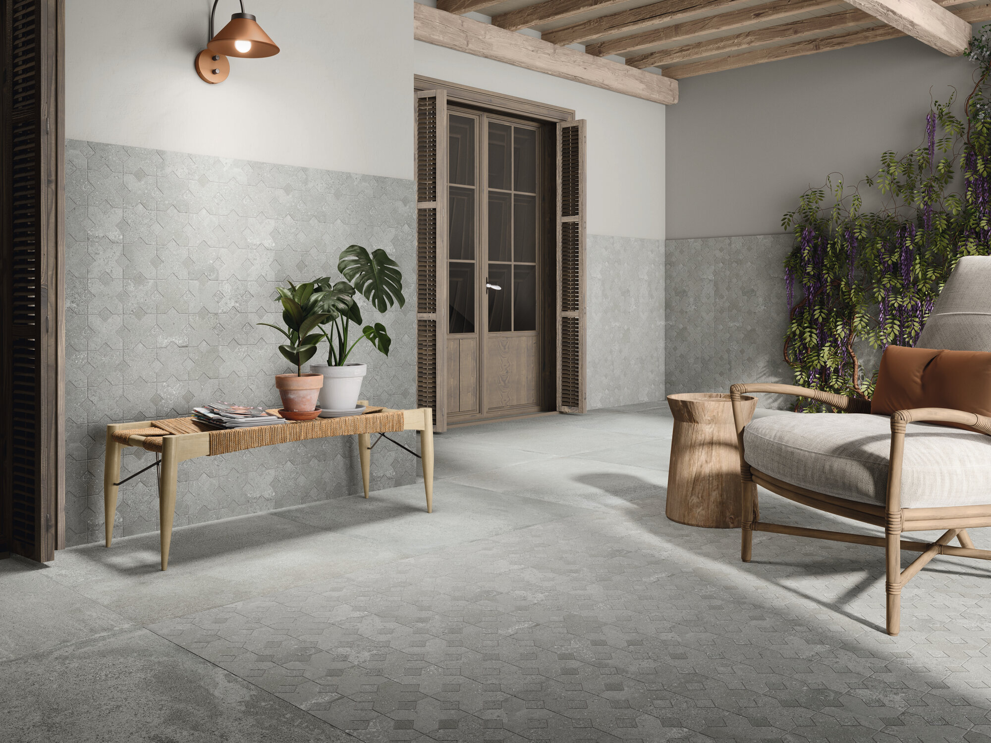 A042409 Palanzo Ecru Rect. 60x60 Ape Ceramica