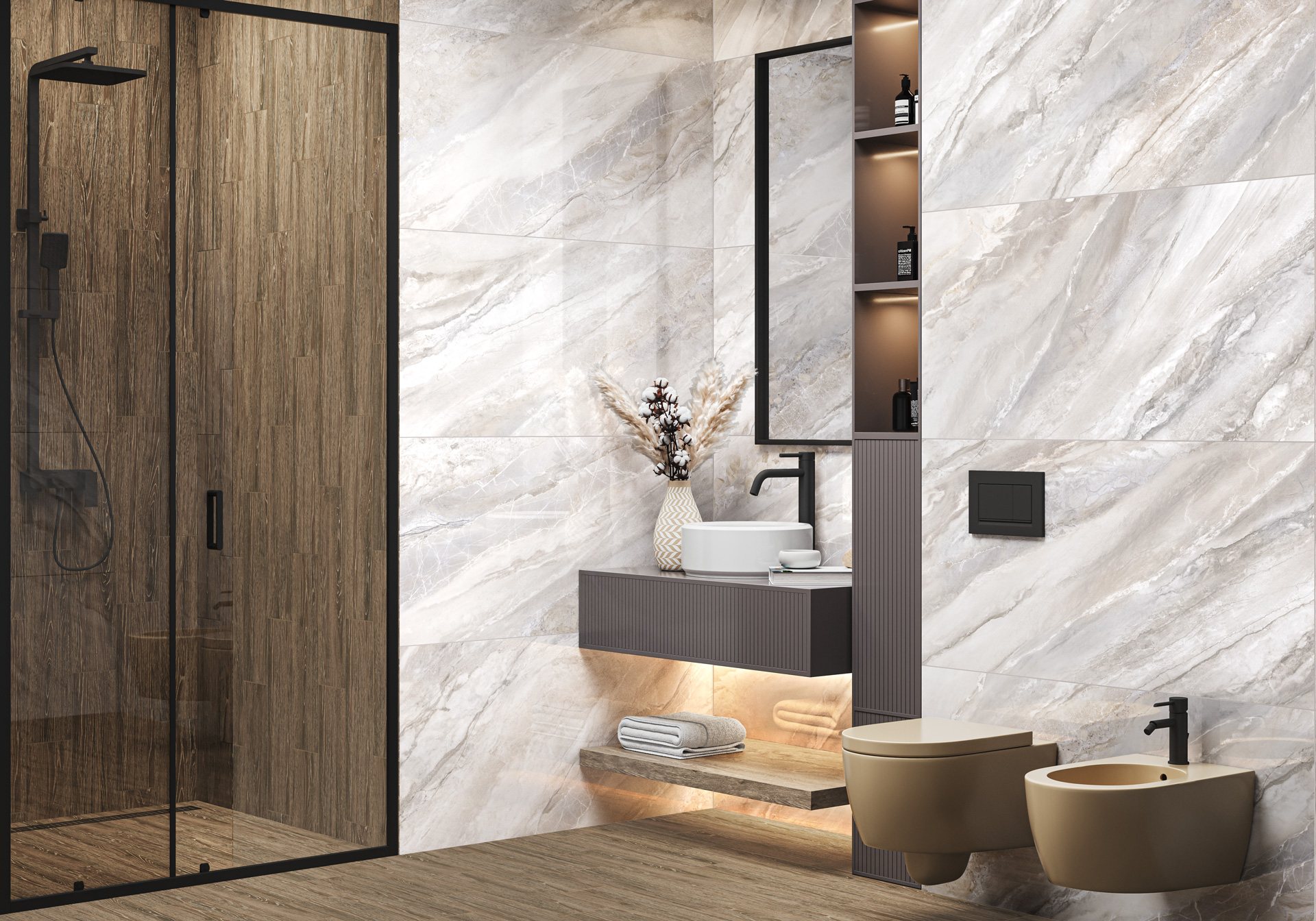 60120EVO21P Evo Marmo Marron полированный 600x1200x7 New Trend