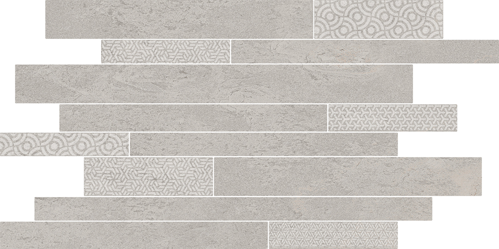 SBM009/SG458320 Ламелла серый светлый мозаичный 50,2x25x8,5 Kerama Marazzi