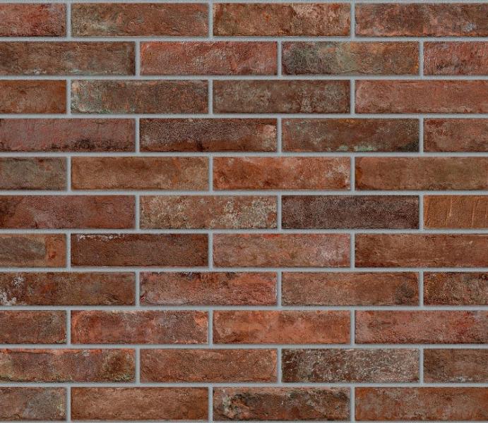 BKN004 Brickone Rosso Berlino 7,4x31 Dado Ceramica