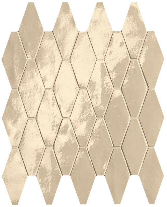 fRW7 Glim Beige Rombi Mosaico Brillante 31x35,5 FAP Ceramiche