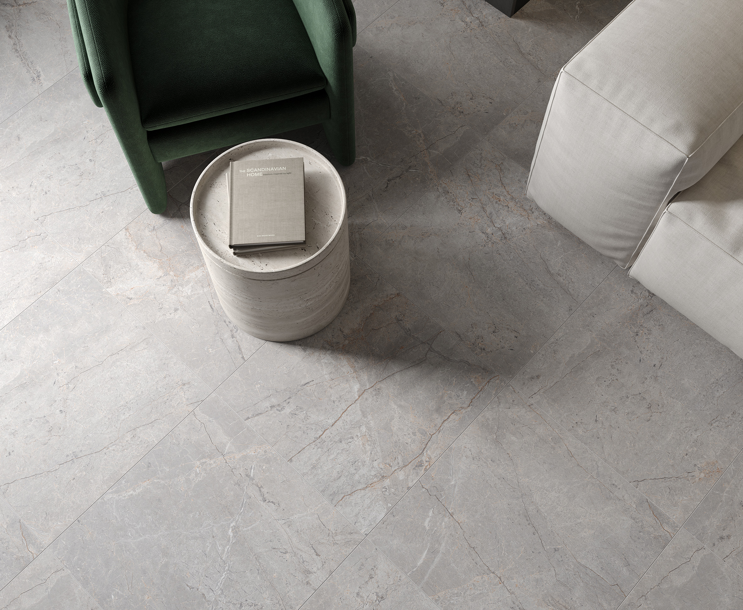 Carved River Gray Laparet