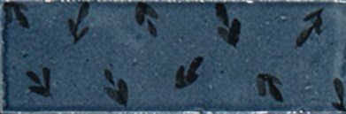 M96W Rice Blu dec Leaf Lux 5x15 MARAZZI Italy