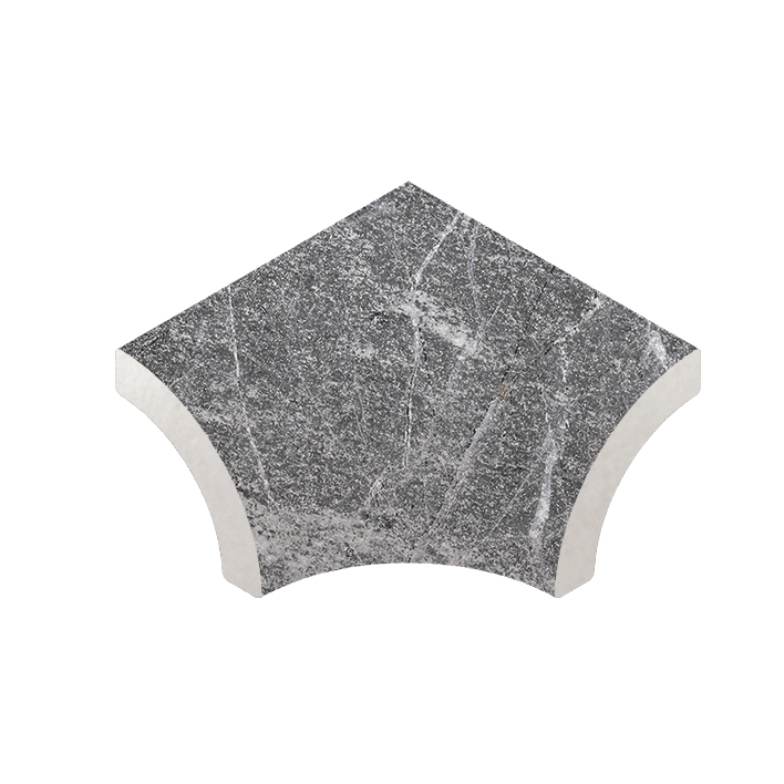 Планка радиальная внутренний угол Marble 441 Ceniza R9 33х42х50 Kerastep
