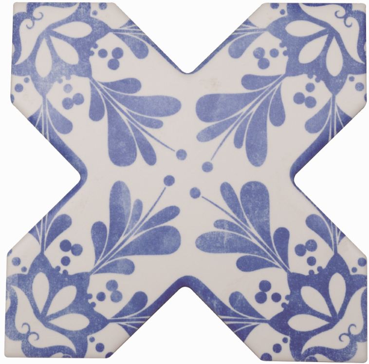 Becolors Cross Dec. Stencil Electric Blue 13.25х13.25 Cevica