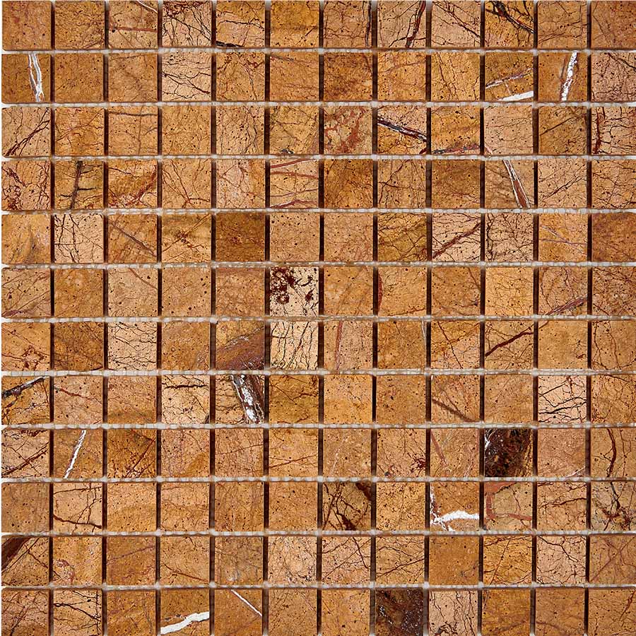PIX293 Rain Forest (Bidasar brown) из мрамора 23х23 305x305x6 Pixmosaic