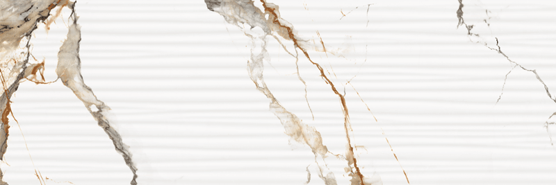 Calacatta Brillante Decor Ondas Rectificado 30x90 Novacera