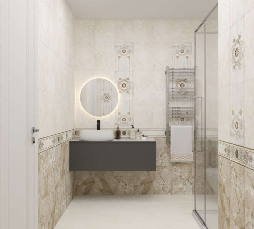 Бордюр Madlen N2 Центр 12х27 Eurotile Ceramica