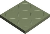 100CA0R10VEP cx.10 RELIEF R10 PALE GREEN VEP 10x10 Winckelmans