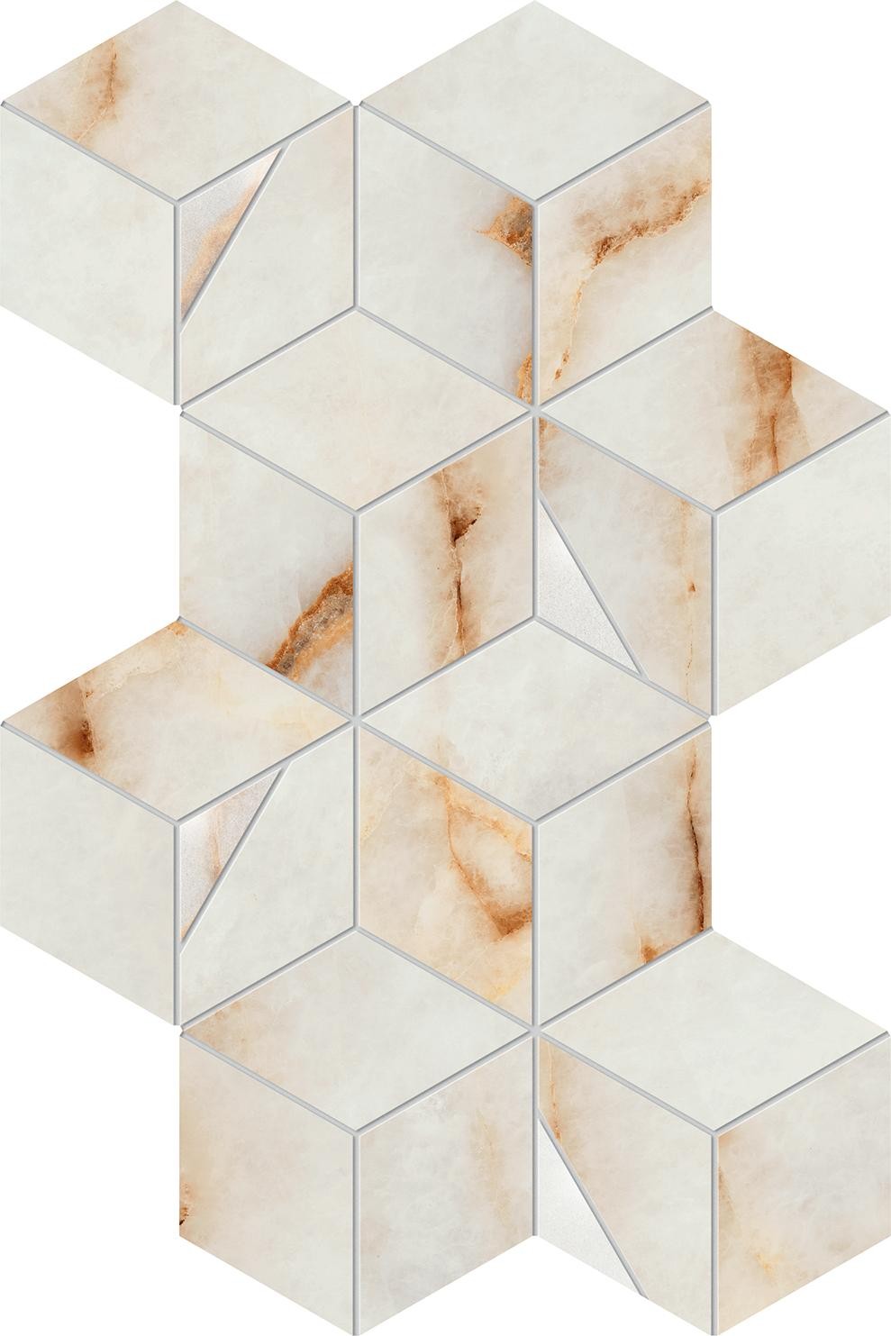 AYLP Marvel Diva Ice Crystal Mosaico Hex Lapp 40,3х23,3 Atlas Concorde