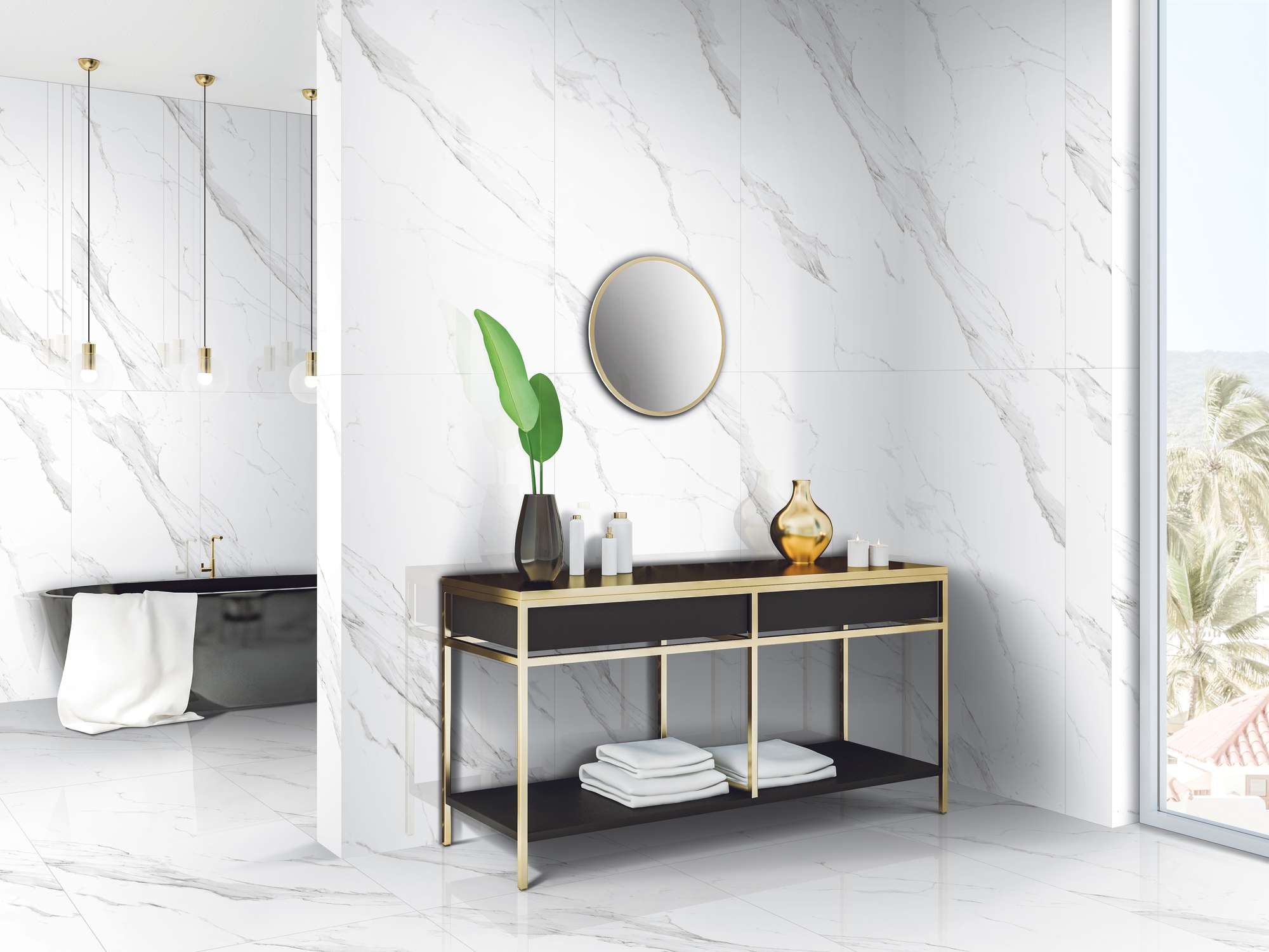 FP1018-A Mercury Statuario Full Polished 60x120 Arcadia Ceramica