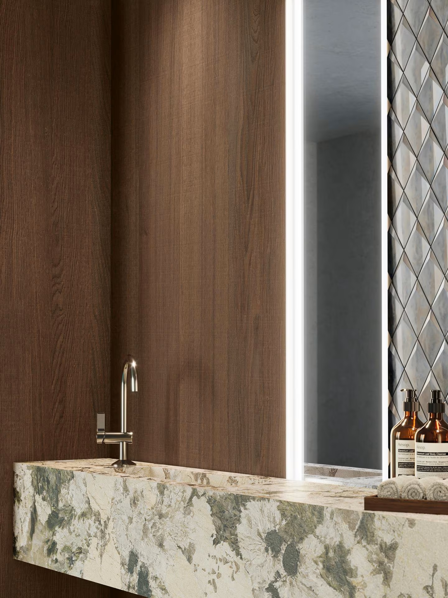 100355454 Xlight Cadore Wengue Nature 120х270 Porcelanosa фото 8
